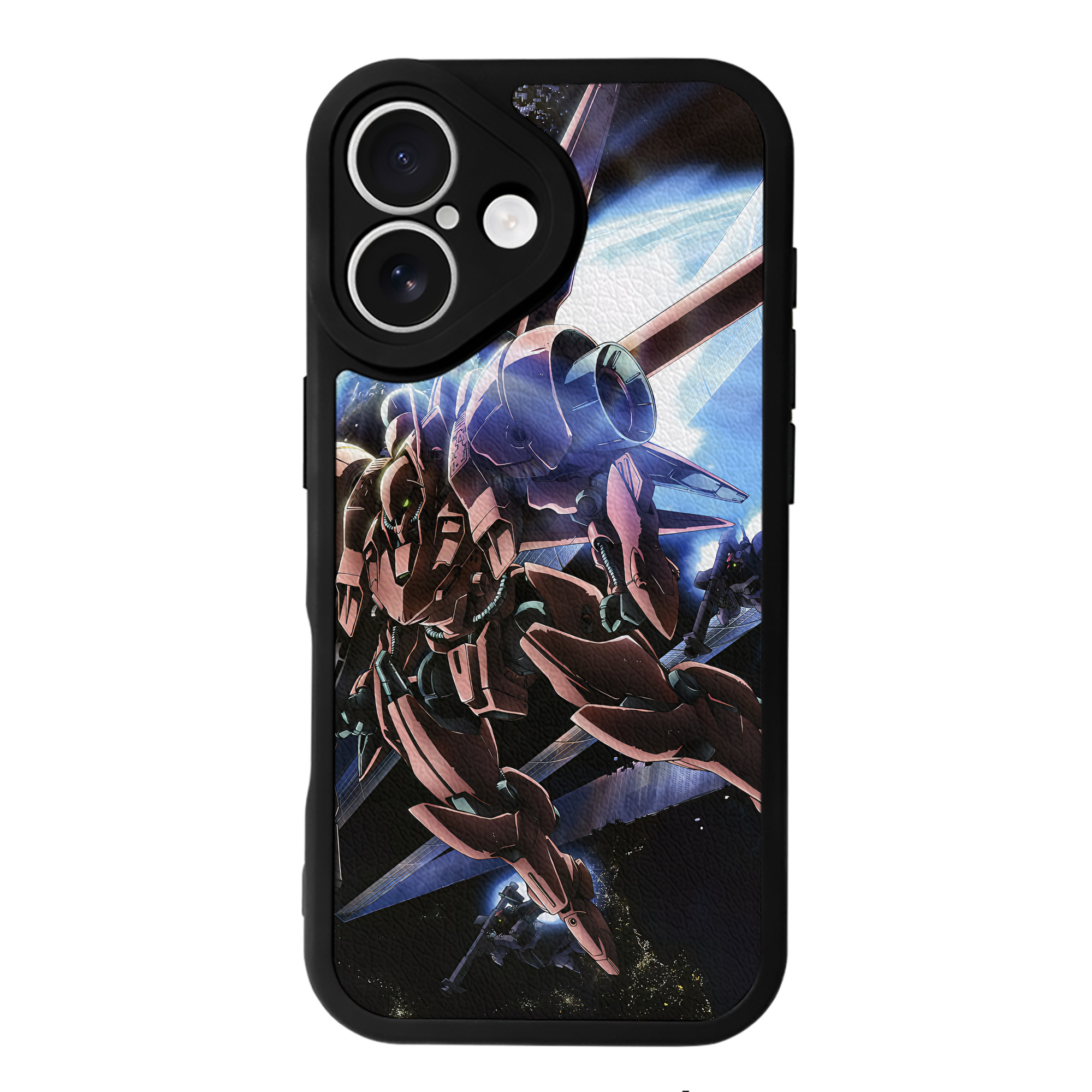 （画像用） 機動戦士ガンダム Mobile Suit Gundam 【iPhone 16シリーズ対応】シリコンスマホケース（レザー調） 材質：シリコン